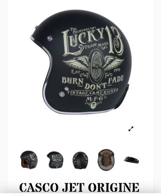 Pareja cascos moto  Lucky 13