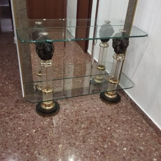 Mueble recibidor de Cristal