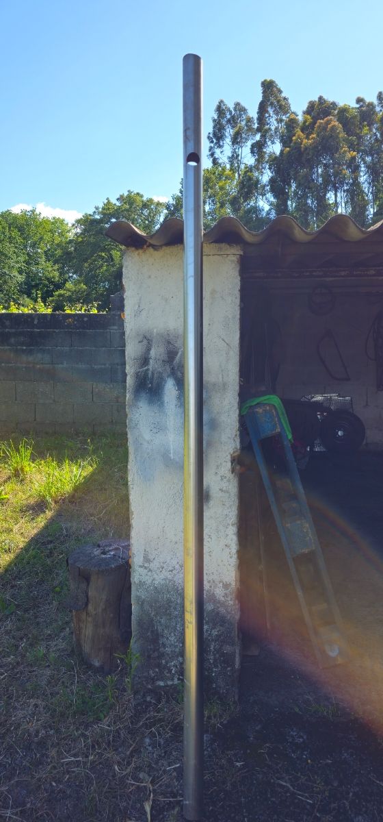 Tubo acero inoxidable.