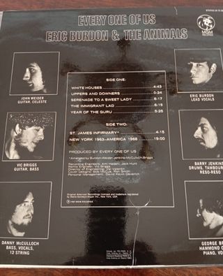 Vinilo LP Eric Burdon Every one of Us 1980.