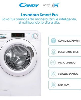 Lavadora CANDY 10kg carga frontal