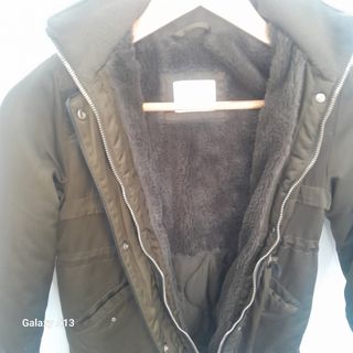 Chaqueta niña verde militar