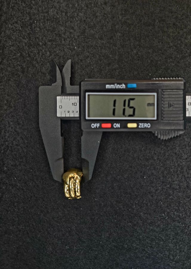 Pendientes Oro 18K, Cierre omega, 7.45gr, 1.5cm.