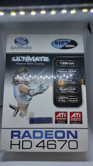Tarjeta Grafica Sapphire HD 4670,512MB , GDDR-3