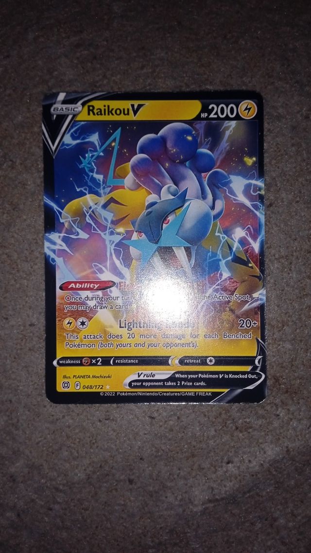 Carta Pokémon Raikou V in spagnolo