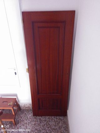 Puerta madera maciza 202x62 cm