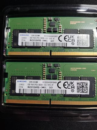 Memòria RAM 16 Gb -2x8 Gb ddr5