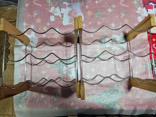 BOTELLERO METAL Y MADERA