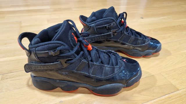 Jordan 6 rings negra y roja original