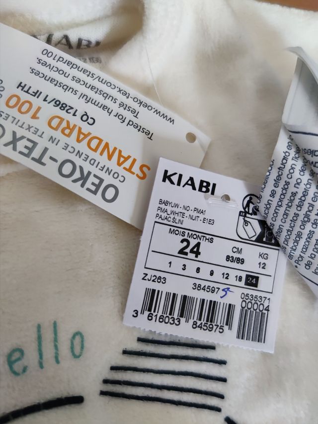 Pijama bebé  24meses Nuevo con etiqueta