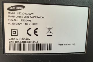 TELEVISOR SAMSUNG LE32D403E2W.