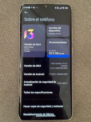OFERTA  Xiaomi Mi Note10 Pro 108MP/256GB