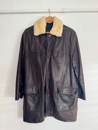 Abrigo piel Hombre talla M