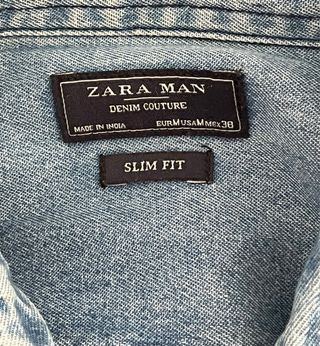 Camisa vaquera zara 