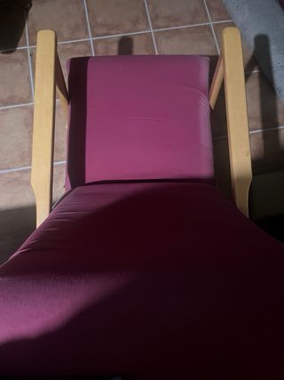 Butaca reclinable con muelles