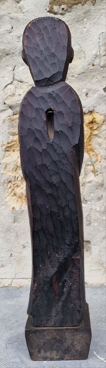 Talla religiosa en madera. Vintage.