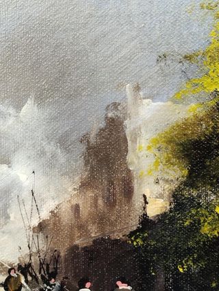 Antico quadro dipinto olio su tela Luigi Rocca