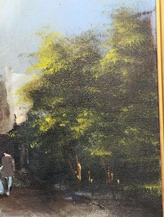 Antico quadro dipinto olio su tela Luigi Rocca