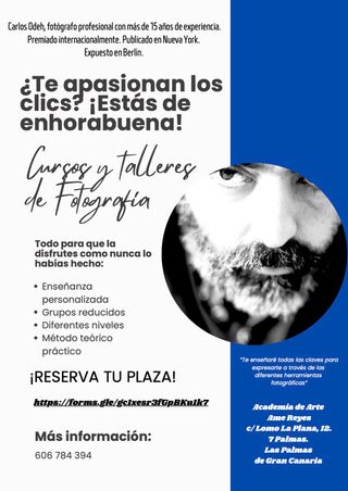 CLASES Y TALLERES DE FOTOGRAFÍA