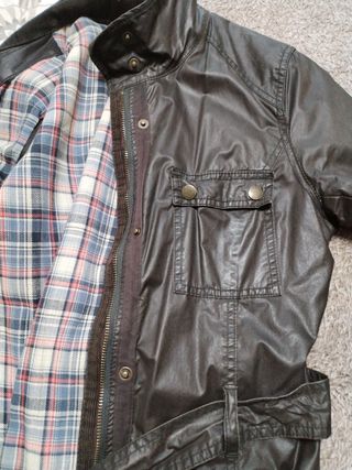 Cazadora chica tipo barbour