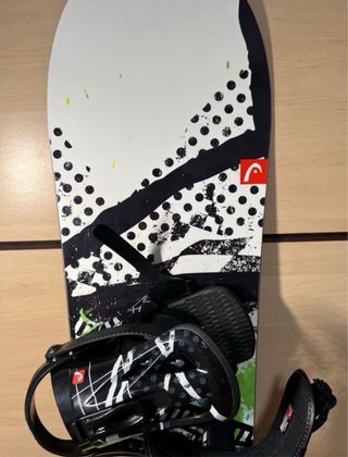 Tabla snowboard Fijaciones y botas 
