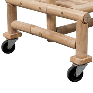 vidaXL Perchero de ropa de bambú 100x40x50cm