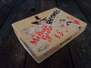 1954 Jogo de cartas vintage Mother Goose