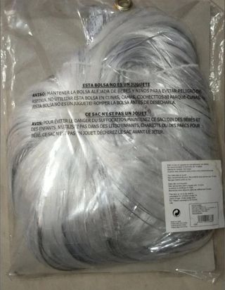 DISFRAZ PELUCA DRACK QUEEN BLANCA Y PLATA. NUEVA