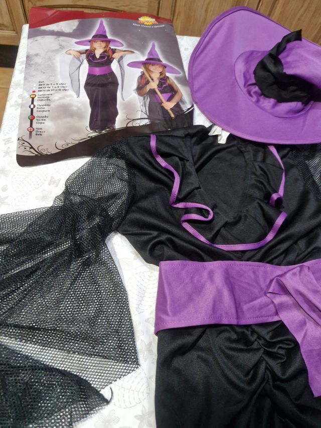 Disfraz bruja niña
