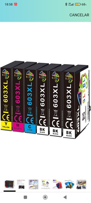 Cartuchos de tinta 603xl nuevos