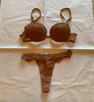 Conjunto bragas tanga y sujetador Selmark S 85 