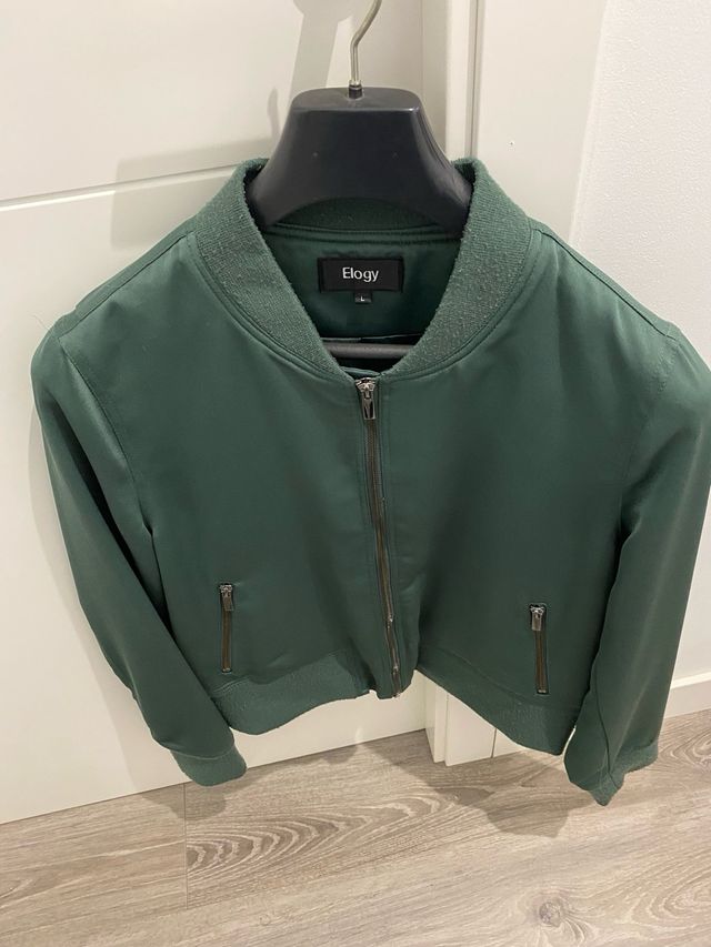 Cazadora verde elogy talla L