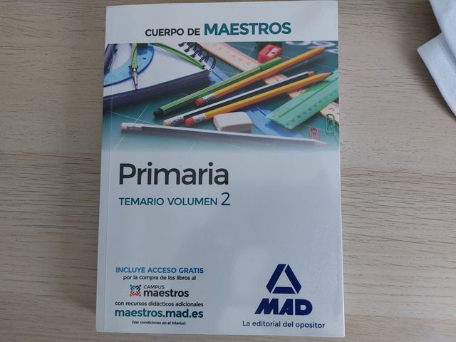 Libro Oposiciones Cuerpo Maestros. PRIMARIA. Vol 2
