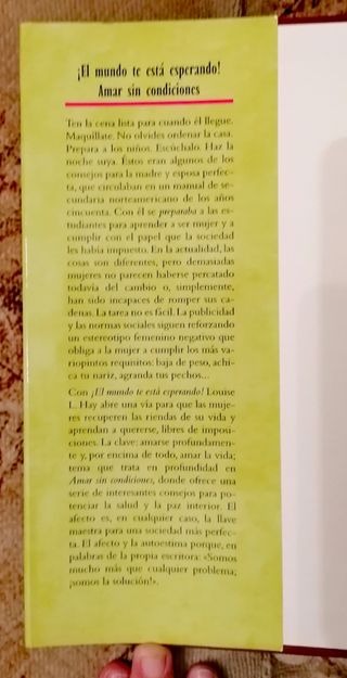El mundo te está esperando!: Amar sin condiciones : pensamientos positivos para sanar tu vida y alcanzar la paz interior