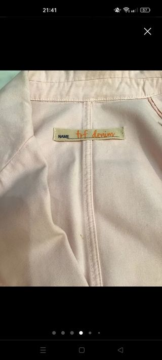 Chaqueta tela vaquera