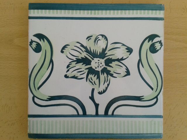 A5 AZULEJO ANTIGUO MODERNISTA ART NOUVEAU