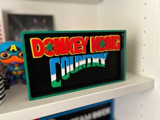 DONKEY KONG COUNTRY - Logo 3D multicolor