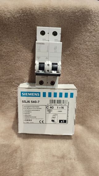 interruptor automático 1P N 40A