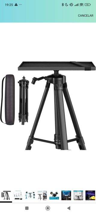 Proyector Excelvan y trípode