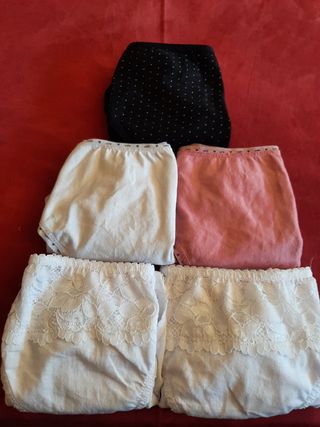 5 Bragas algodón sin estrenar.Talla XL