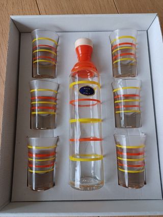 Set bottiglia e bicchieri da liquore