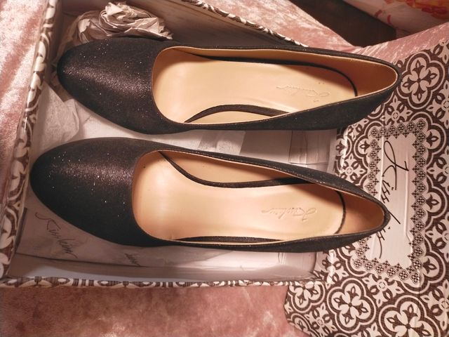 Tacchi neri glitterati 39