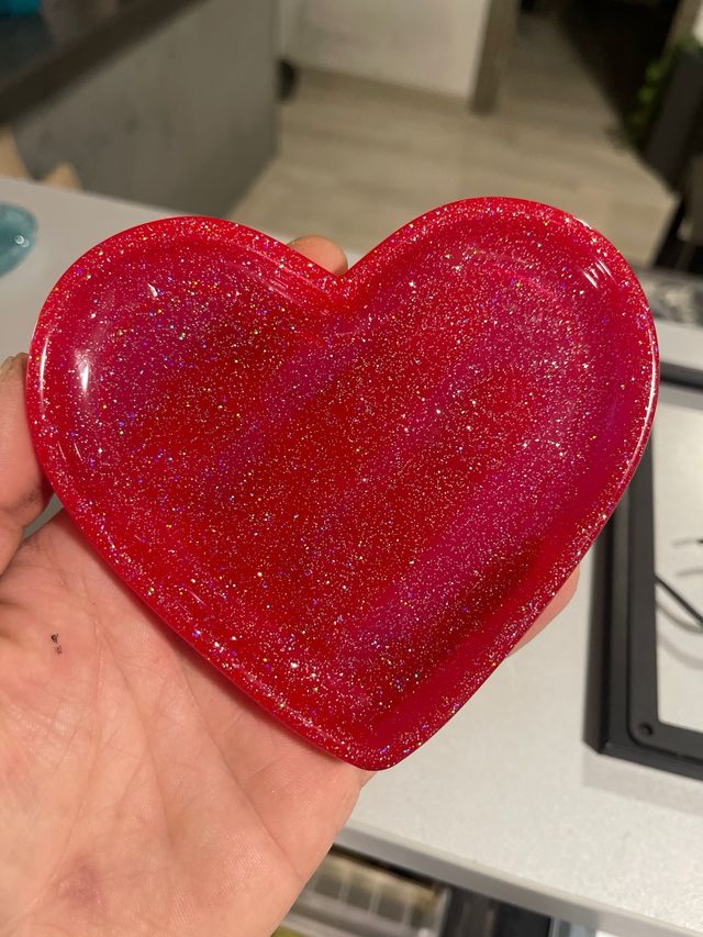 Corazon en resina epoxi