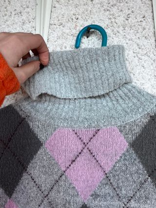 Cardigan vintage a rombi