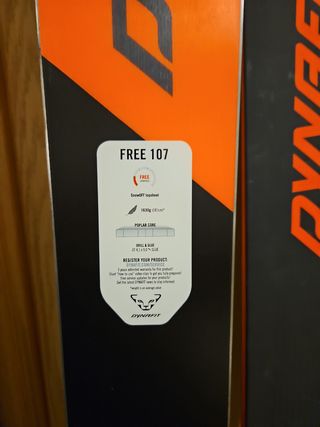 Pattini Dynafit free 181 cm 107