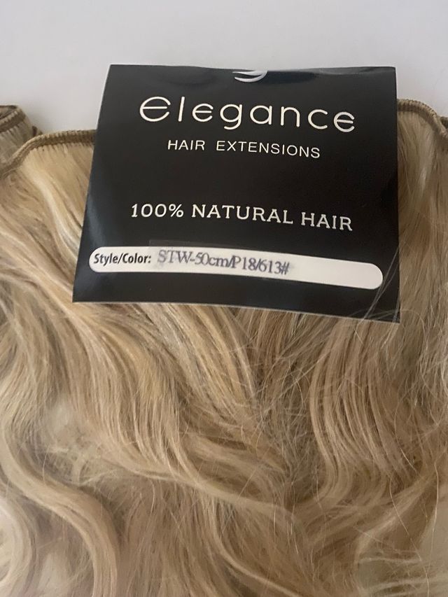 Extensiones rubias pelo natural