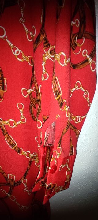 Vestido camisero rojo ZaraBasic talla M