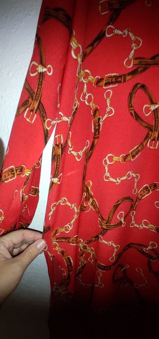 Vestido camisero rojo ZaraBasic talla M