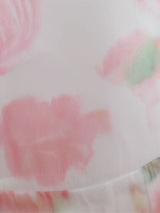 Vestido de gasa estampado flores