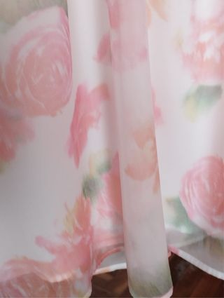 Vestido de gasa estampado flores